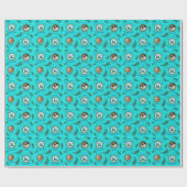 Papier Cadeau 18 Peacock Feather Fully Editable Custom Photo (Plat)