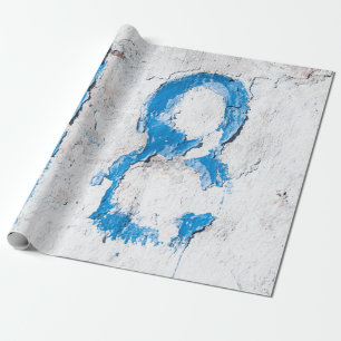 Papier Cadeau 18 texte sur mur