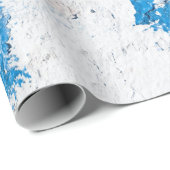 Papier Cadeau 18 texte sur mur (Coin rond)