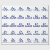 Papier Cadeau 1915 conceptions d'anniversaire (Plat)