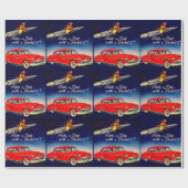 Papier Cadeau 1950 Faire une date avec Rocket 8 (Plat)