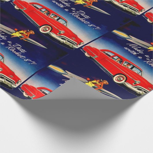 Papier Cadeau 1950 Faire une date avec Rocket 8 (Coin)