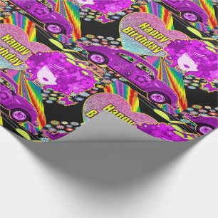 Papier Cadeau 1960 Thème Fête Super Fille Anniversaire