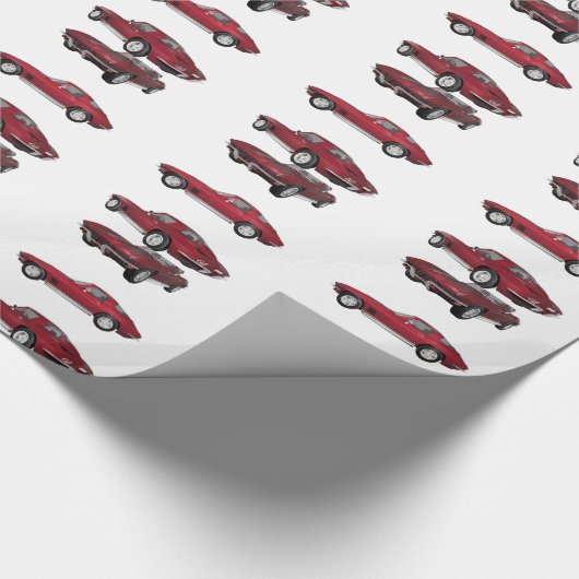 Papier Cadeau 1967 Corvette C2 : (Coin)