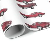 Papier Cadeau 1967 Corvette C2 : (Coin rond)