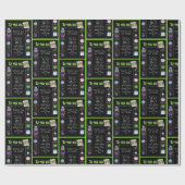 Papier Cadeau 1970 Anniversaire Trivia (Plat)