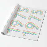 Papier Cadeau 1975 Retro Vintage Rainbow Numeral 50th Birthday<br><div class="desc">. : 1975 . : Retro Styling . : Conception de coordination disponible . : Autres années disponibles . : Idéal pour un anniversaire</div>
