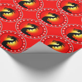 Papier Cadeau 1976 Année du Dragon (Coin)