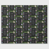 Papier Cadeau 1977 Année d'anniversaire Trivia (Plat)