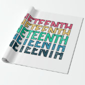 Papier Cadeau 19°, Liberté des Afro-Américains. (Déroulé)