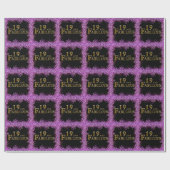 Papier Cadeau 19e anniversaire  (Plat)