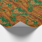 Papier Cadeau 19ème Marbleized. Enveloppe de garde de livre de C (Coin)