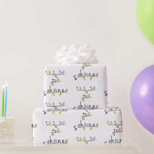 Papier Cadeau 1, 2, 3... Bébé brillant