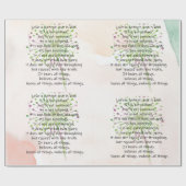 Papier Cadeau 1 Corinthiens 13: 4-7 (Plat)