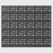 Papier Cadeau 1 croix 3 clous 4donnée foi chrétienne de Pâques (Plat)