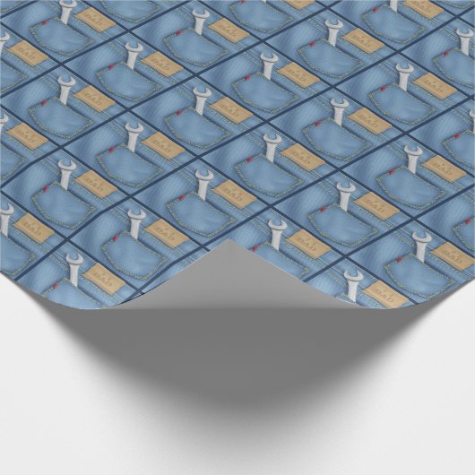 Papier Cadeau #1 Épingle Papa Dans Jean Pocket (Coin)