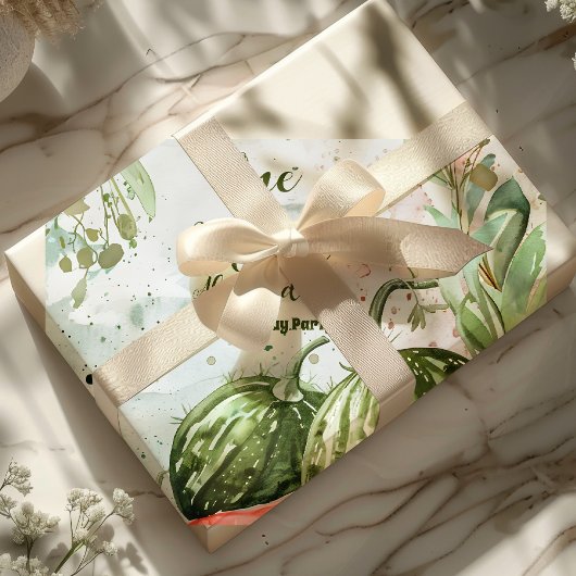 Papier Cadeau 1er anniversaire de la pastèque