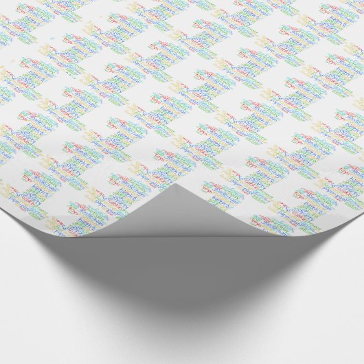 Papier Cadeau 1er Anniversaire Papier à enveloppement (Coin)