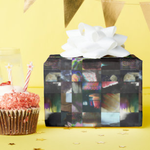 Papier Cadeau 1FB1F9F4 Cyberpunk Glitch Art Mosaïque Abstraite