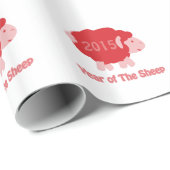 Papier Cadeau 2015 ans des moutons (Coin rond)