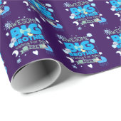 Papier Cadeau 2024 Big Brother attend un nouveau bébé (Coin rond)