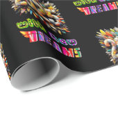 Papier Cadeau 2025 Avec De Nouveaux Rêves (Coin rond)