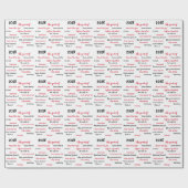 Papier Cadeau 2025 Year Review Christmas (Plat)