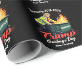 Papier Cadeau 20 janvier 2025 La Journée des ordures de Trump év (Coin rond)