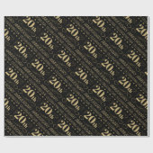Papier Cadeau 20e anniversaire du Mariage (Plat)