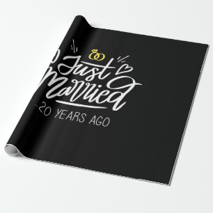 Papier Cadeau 20e anniversaire du Mariage