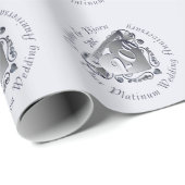 Papier Cadeau 20e anniversaire du Platinum Heart Emblem (Coin rond)