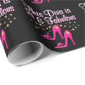 PAPIER CADEAU 21 ANS, SHOE REEN (Coin rond)