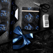 Papier Cadeau 21 et juridique | Blue 21st Birthday Chic Parties 