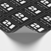 Papier Cadeau 21e anniversaire : Art Déco Inspiré Look "21" & No (Coin)