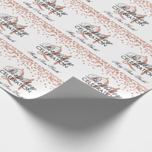 Papier Cadeau 21èmes confettis de parties scintillantes de Faux