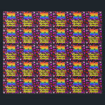 Papier Cadeau 21st Birthday: Loving Hearts Pattern, Rainbow # 21<br><div class="desc">This joyful and colorful birthday wrapping paper design features a large number “21” having a rainbow spectrum gradient inspired pattern. It also features the message “Happy 21st Birthday, ”, and a personalized name. The background features a pattern of heart shapes with colors like purple, red, and pink. Birthday themed wrapping...</div>