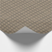 PAPIER CADEAU 221 MODERNE NOIR NEUTRE TAN BEIGE CARRÉ GÉOMÉTRIQU (Coin)