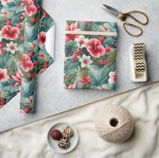 Papier Cadeau #22 Motif floral