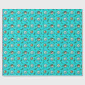 Papier Cadeau 22 Peacock Feather Fully Editable Custom Photo (Plat)