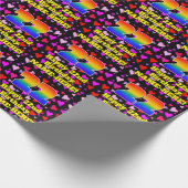 Papier Cadeau 22nd Birthday: Loving Hearts Pattern, Rainbow # 22 (Coin)