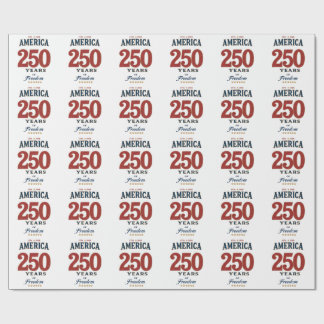 Papier Cadeau 250e anniversaire de la liberté américaine 1776 Cé