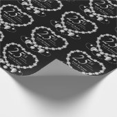 Papier Cadeau 25e anniversaire d'argent (Coin)