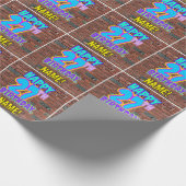 Papier Cadeau 27e anniversaire : Amusant, Graffiti urbain inspir (Coin)