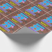 Papier Cadeau 29e anniversaire : Amusant, Graffiti urbain inspir (Coin)