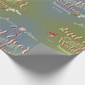 Papier Cadeau 2e anniversaire Mariage Lys de coton de la vallée (Coin)