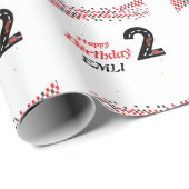 Papier Cadeau 2ème anniversaire (Coin rond)