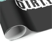 Papier Cadeau 30 Dirty Anniversaire Fête Turquoise Bleu (Coin rond)