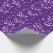 Papier Cadeau 30 et fabuleux moderne 30e anniversaire (Coin)