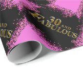 Papier Cadeau 30e Anniversaire (Coin rond)