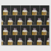Papier Cadeau 30e Anniversaire Beer Mug Avec Bougies (Plat)